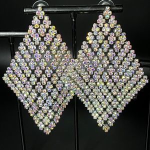 Crystal Gold Drape Earrings